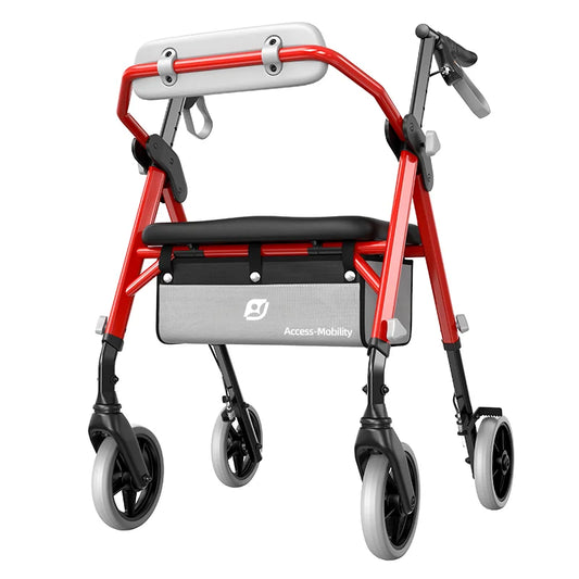 Maidesite Rollator Walker With Seat And Ergo Backrest 350 Lbs