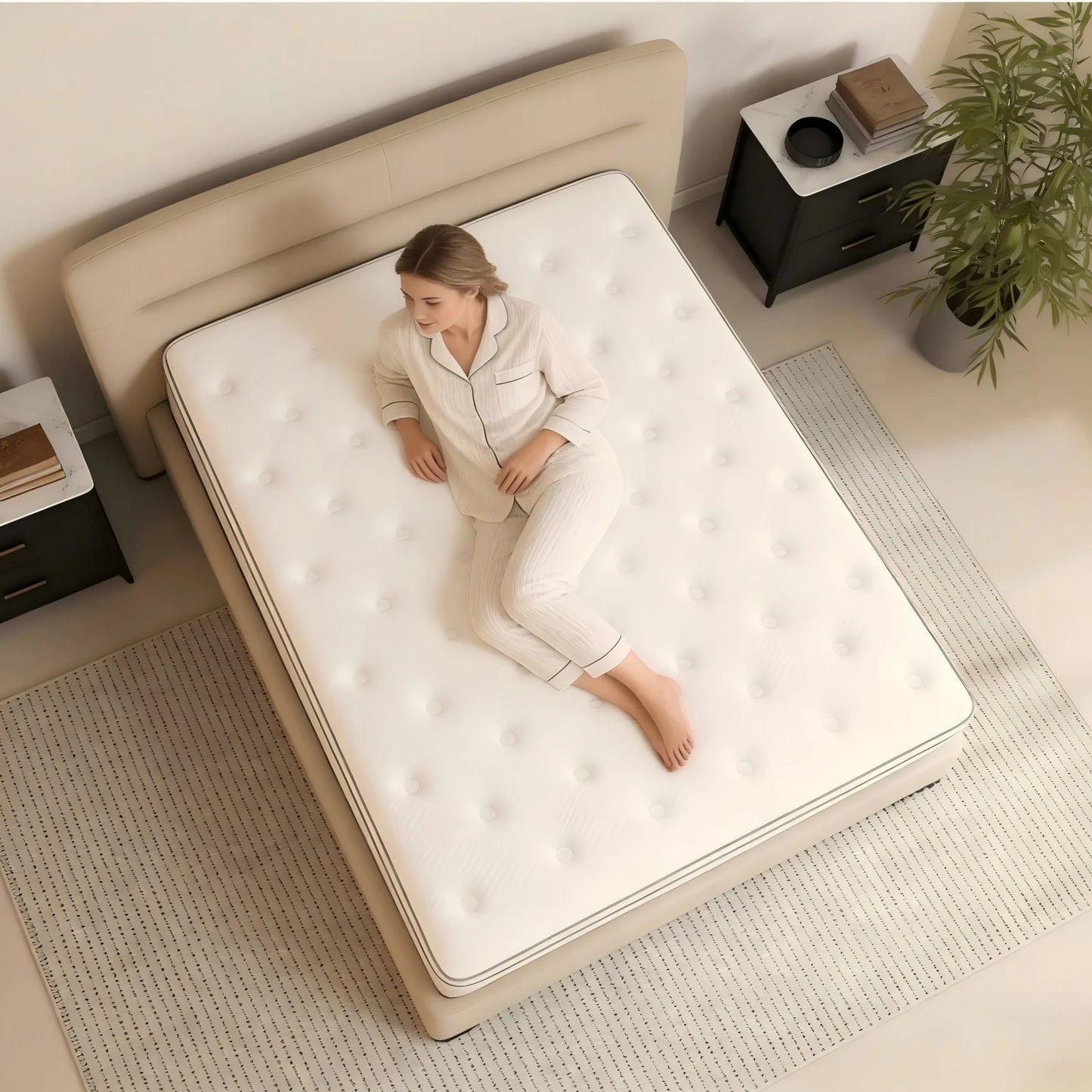 Madevos Memory Foam Pocket Springs Mattress In A Box