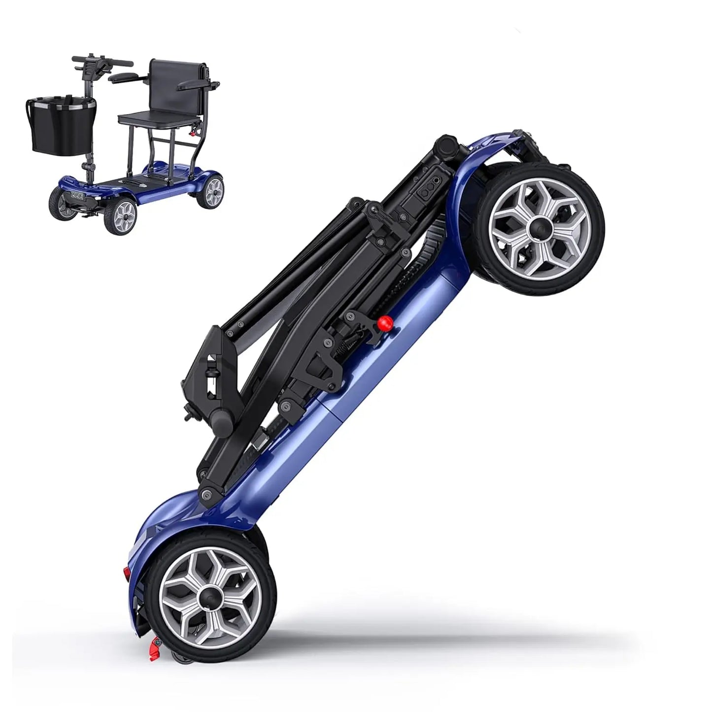 Lightweight Folding Mobility Scooter For Seniors And Adults 24-Mile Range
