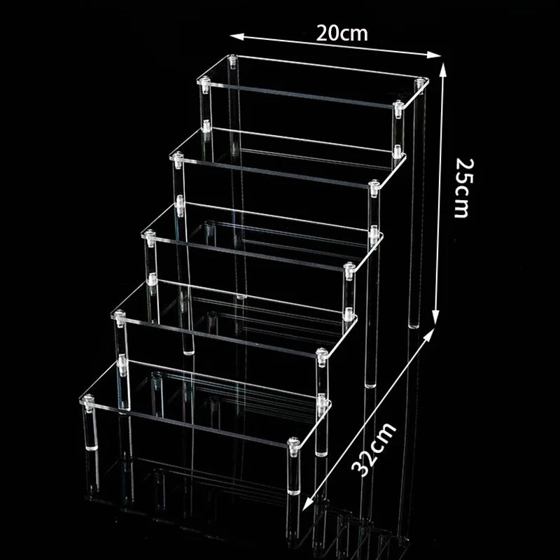 Acrylic Display Stand 1 to 5 Tier Makeup Organizer