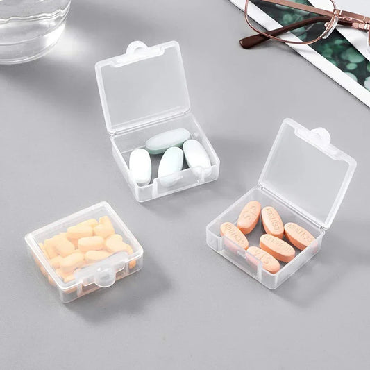 Dawndesslo 3 Pcs Portable Mini Pill Box Organizer Travel Companion