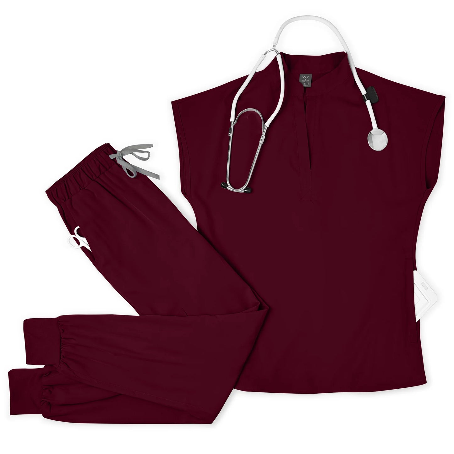 Breathable Durable Scrubs Set Top And Pants For Men