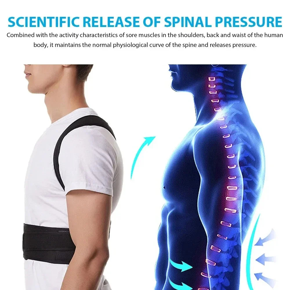 Back Brace Posture Corrector Belt for Women and Men