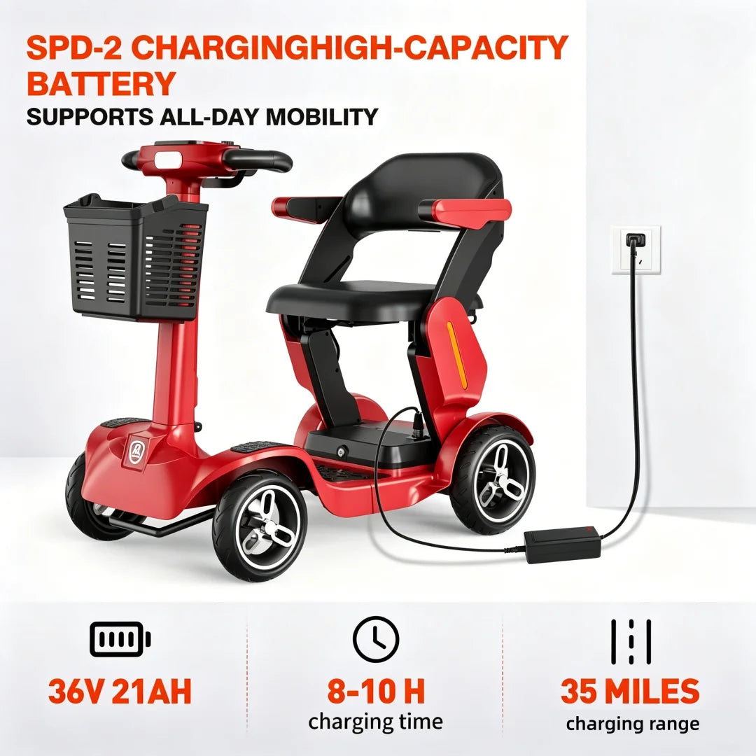 Spd 2 Foldable All Terrain Mobility Scooter For Adults And Seniors