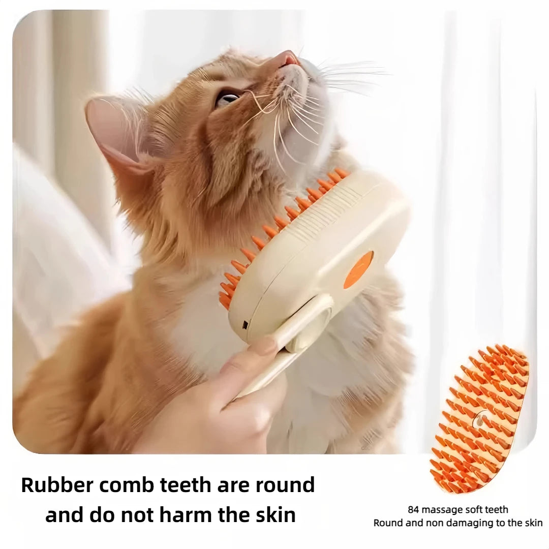 3 In 1 Electric Pet Hair Brush Steam Spray Groomer