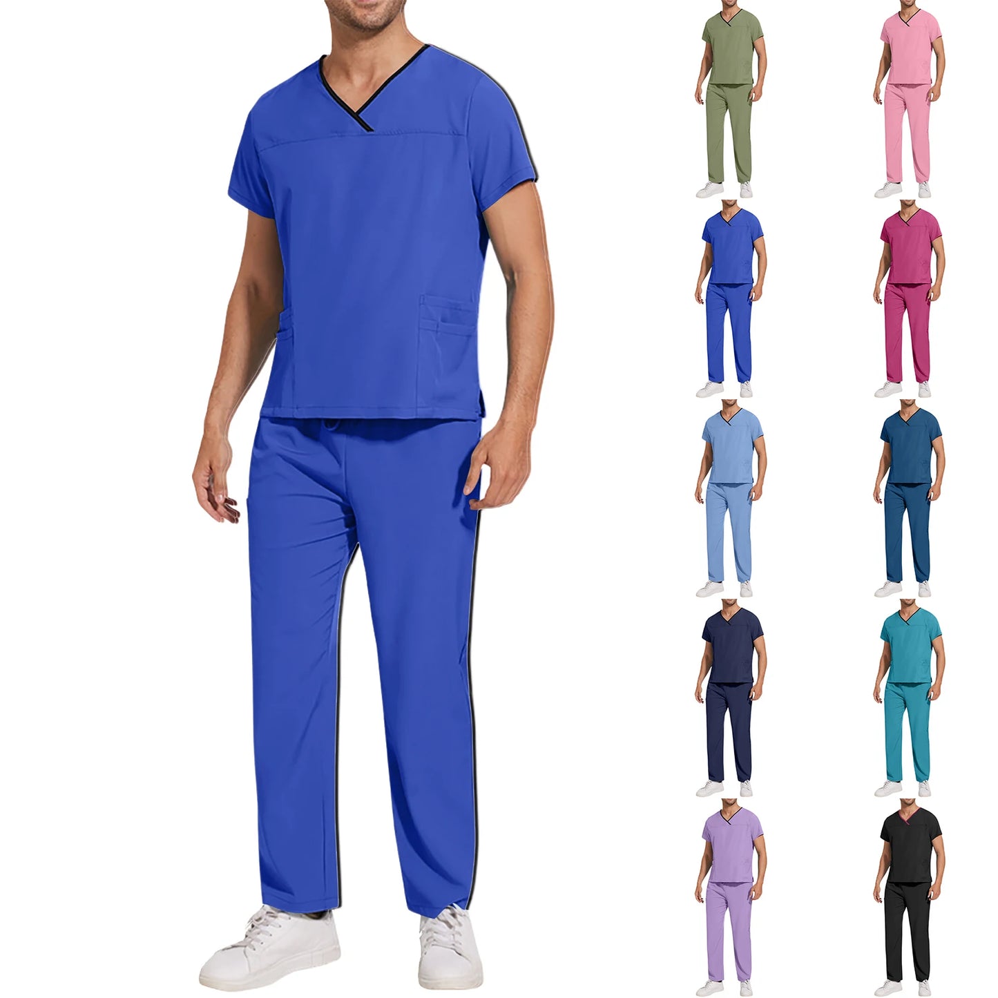 Soft Lightweight Jogger Scrubs Suit For Healthcare Workers Nurses Doctors