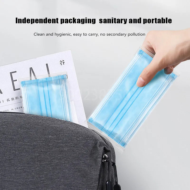 Disposable Adult Face Masks Meltblown Nonwoven Breathable Protective