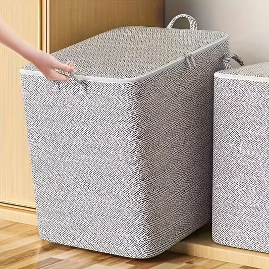 Storage Box With Lid Nonwoven Fabric For Home Organization