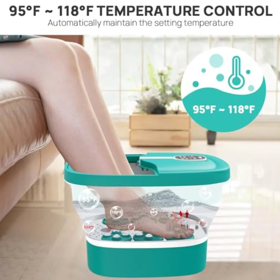Foot Spa Collapsible ABS Body And 24 Shiatsu Massage Balls