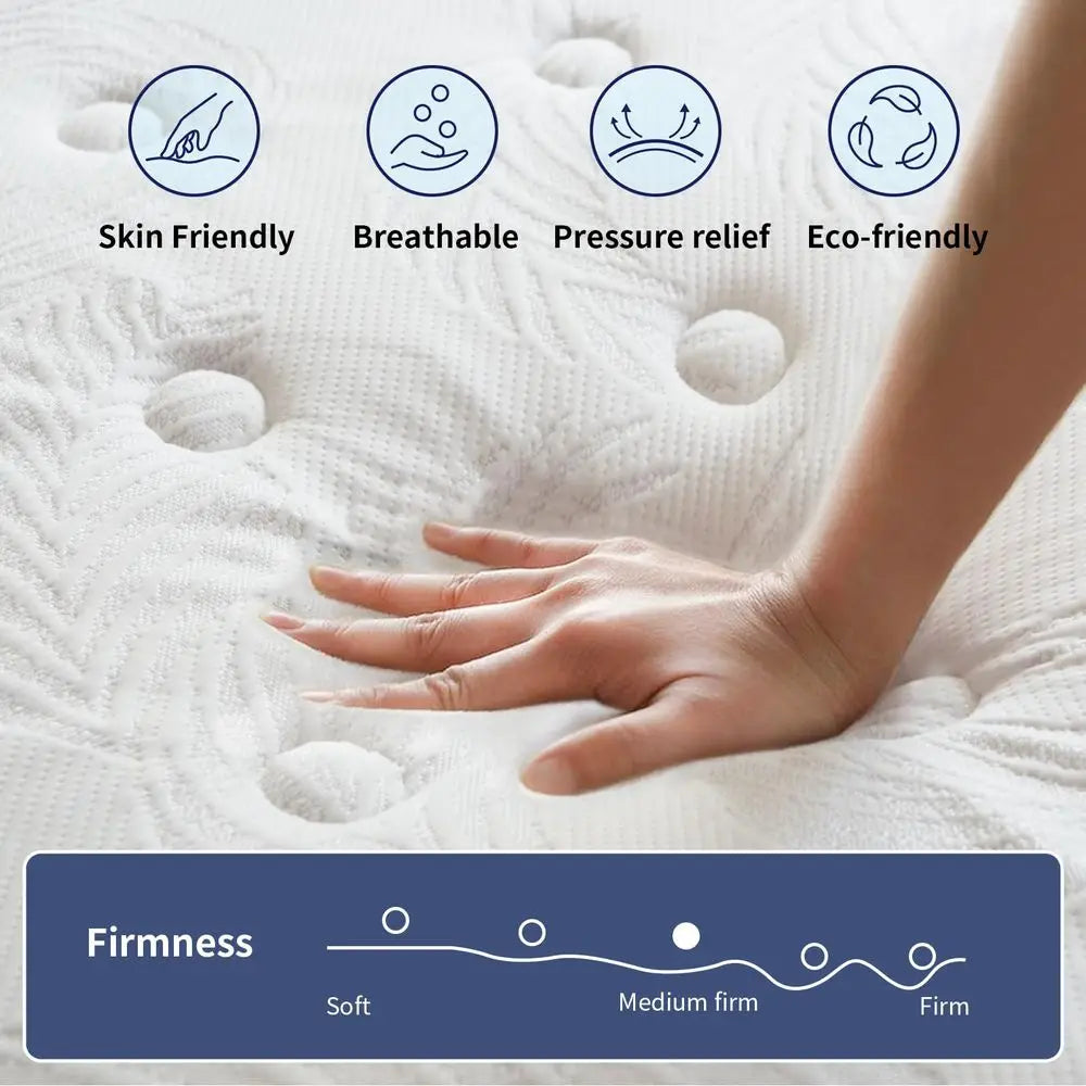 Hybrid Memory Foam Mattress With Pocket Springs CertiPURUS Certified