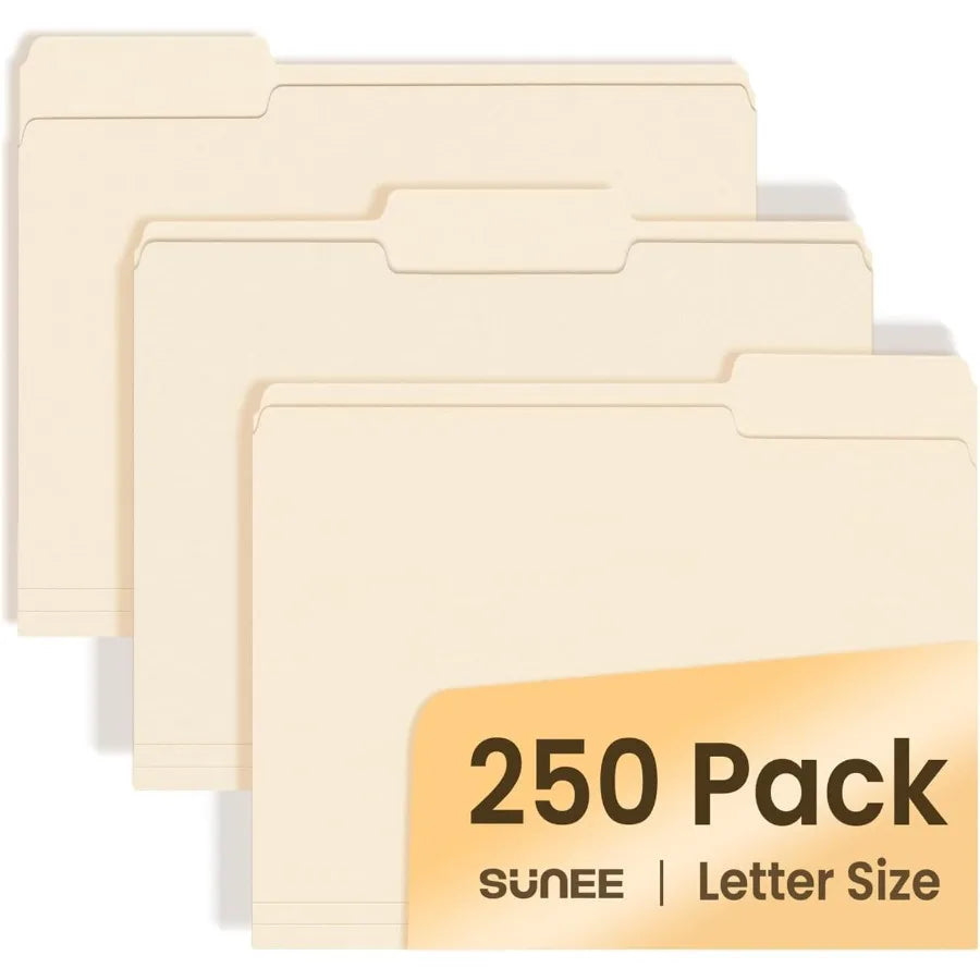 Manilla Folders One Third Cut Tabs 250 Per Box Durable