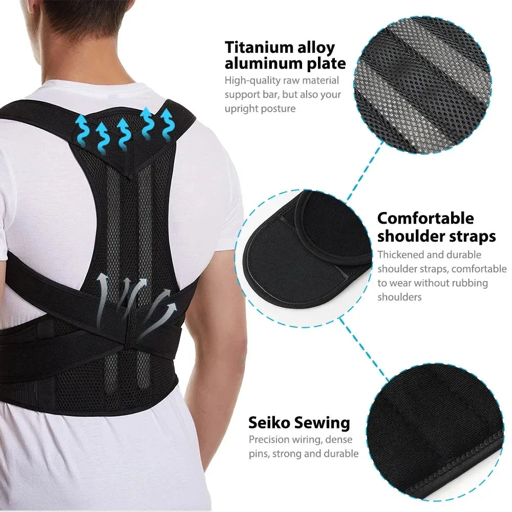 Back Brace Posture Corrector Belt for Women and Men