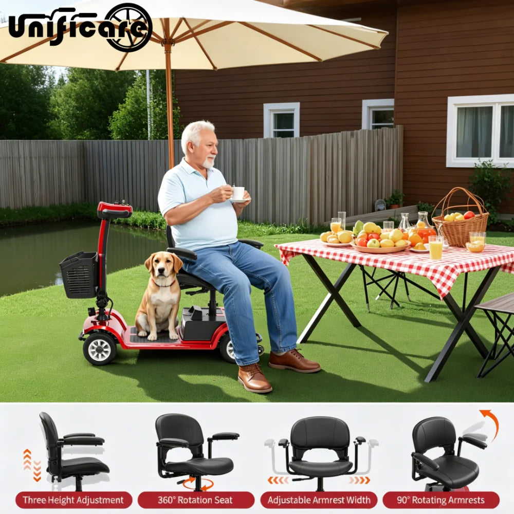 Unificare Electric Mobility Scooter For Adults 20Ah Battery Foldable
