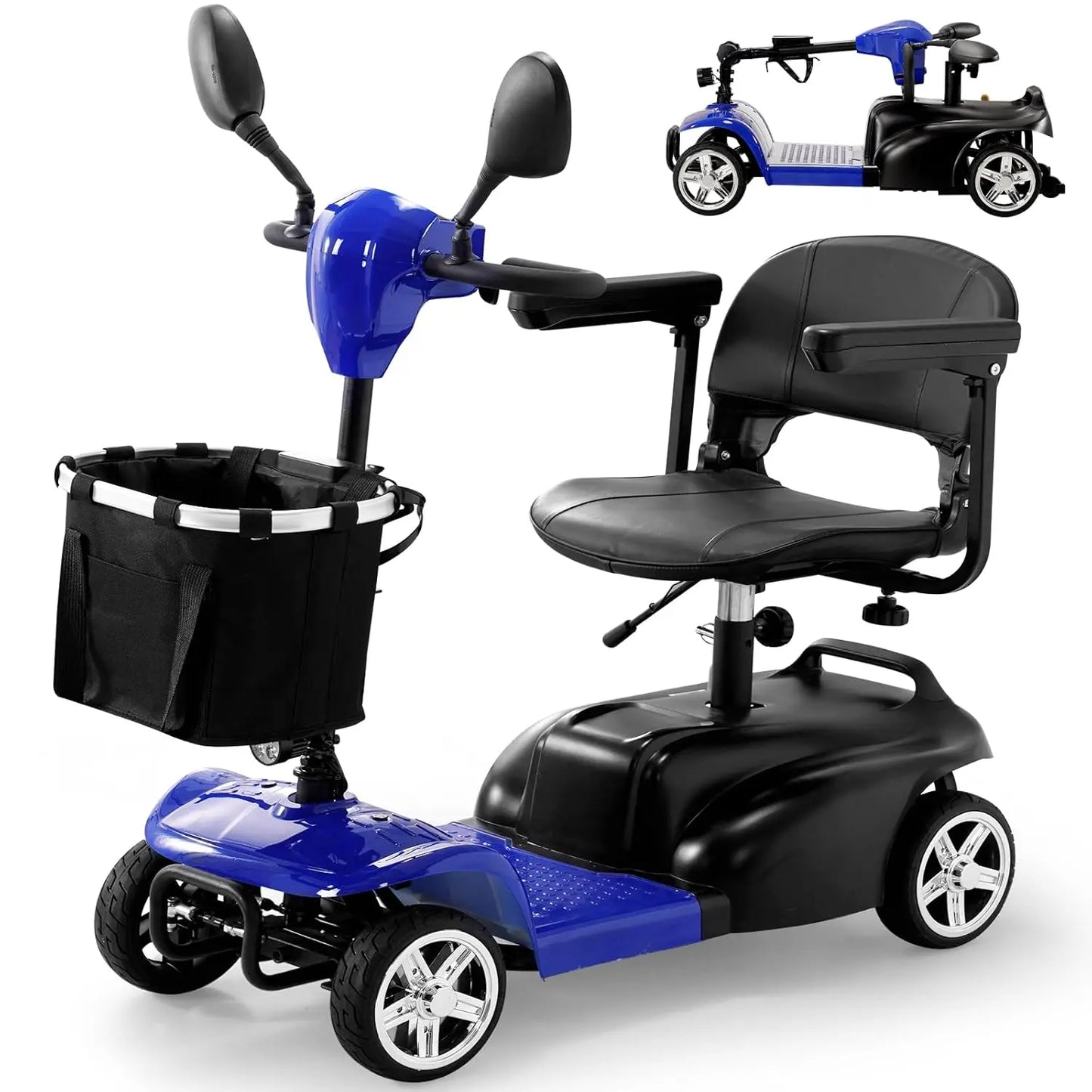 Foldable Mobility Scooter For Seniors And Adults 300lb Capacity