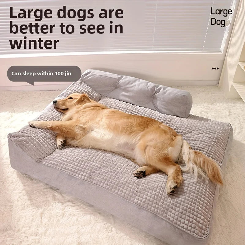 Pet Bed Kennel Non Slip Winter Warm Machine Washable Cushion for Cats and Dogs
