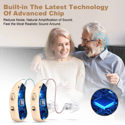 K And F Concept Volume Adjustable BTE Hearing Aids Seniors