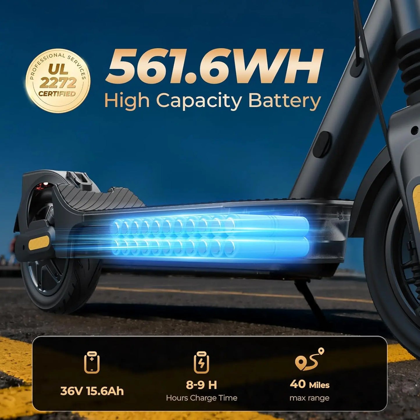 HeroPick Foldable Electric Scooter 500W 36V Long Range Commuter