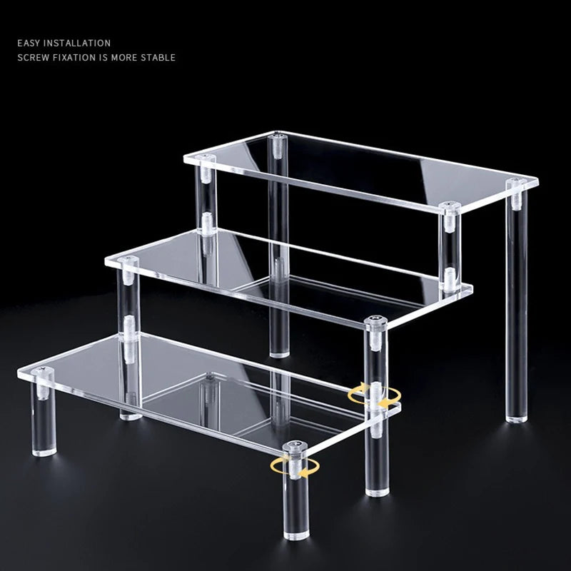 Acrylic Display Stand 1 to 5 Tier Makeup Organizer