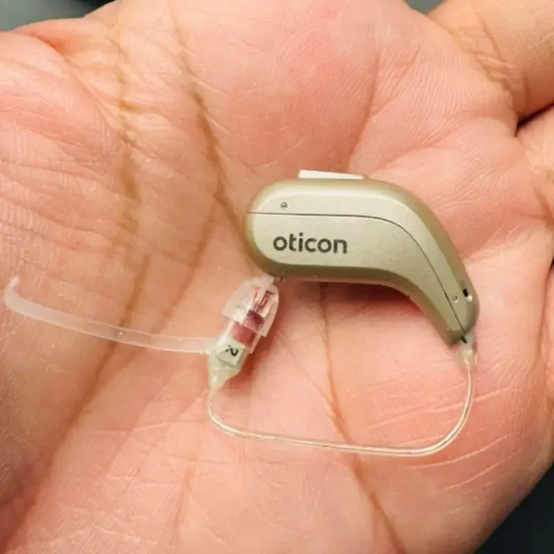 Oticon Intent 3 Intent 4 miniRITE T R hearing aids 48 channels rechargeable programmable Bluetooth direct connection app control