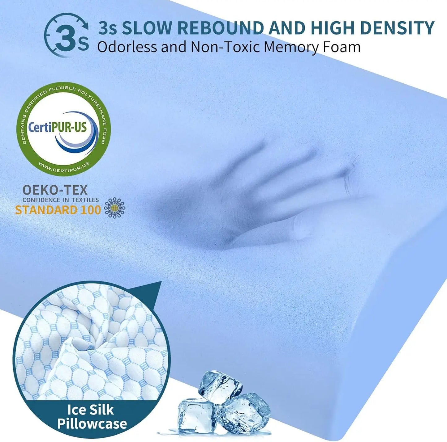 Memory Foam Neck Pillow For Pain Relief And Support