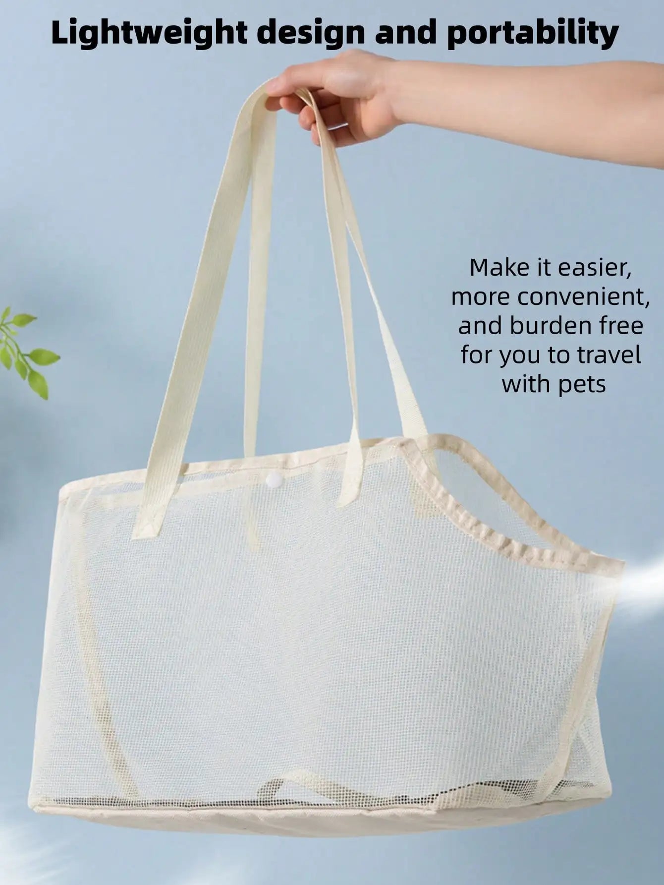 Foldable Breathable Mesh Pet Carrier Bag For Dogs Travel Tote