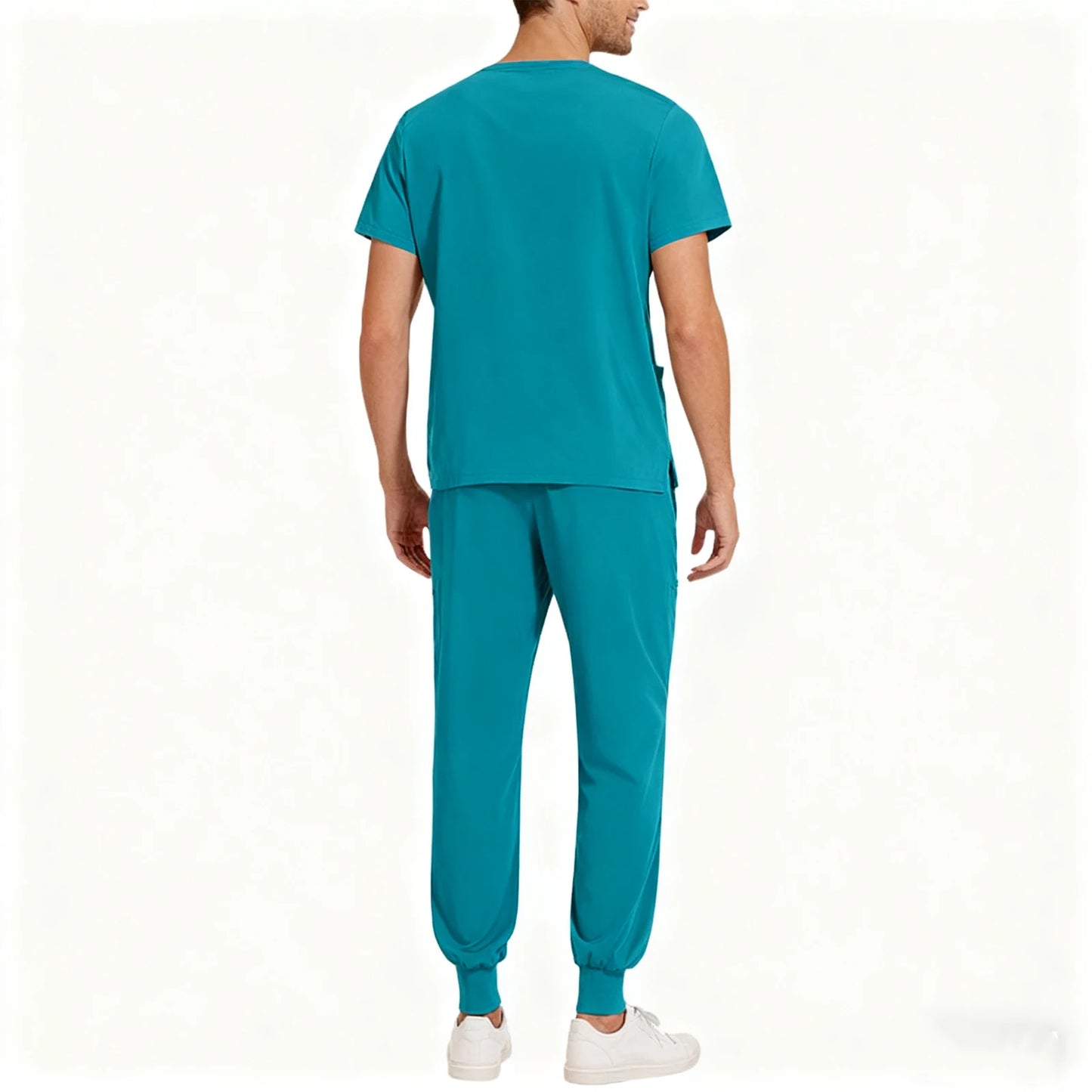 Nurse Scrub Unisex Medical Uniform Set Short Sleeve