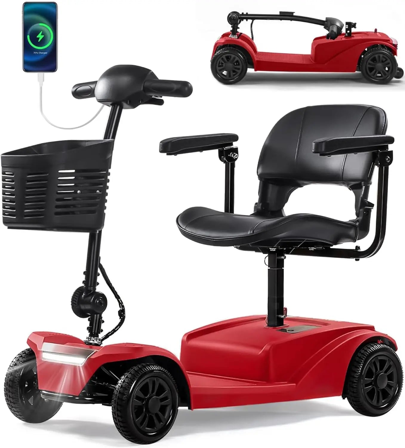 Long Range Mobility Scooter 15 Mile Range 300 Lb Capacity