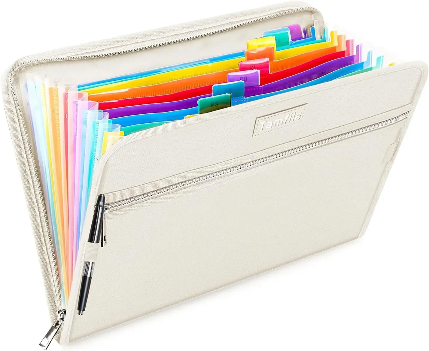 Fireproof Organizer With Handles 13 Compartment Clear Expanding File