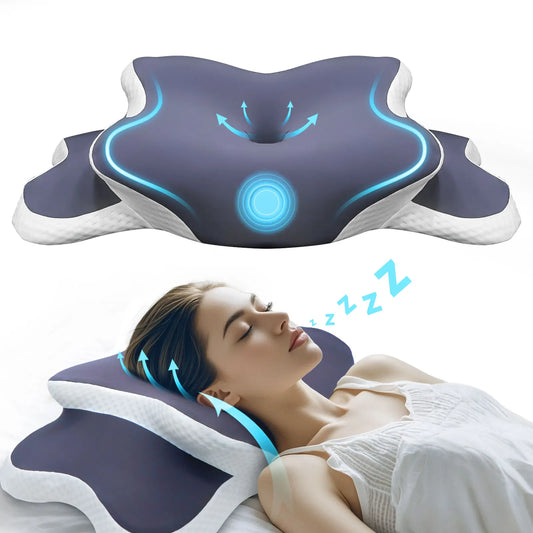 Memory Foam Cervical Pillow for Neck Support and Pain Relief
