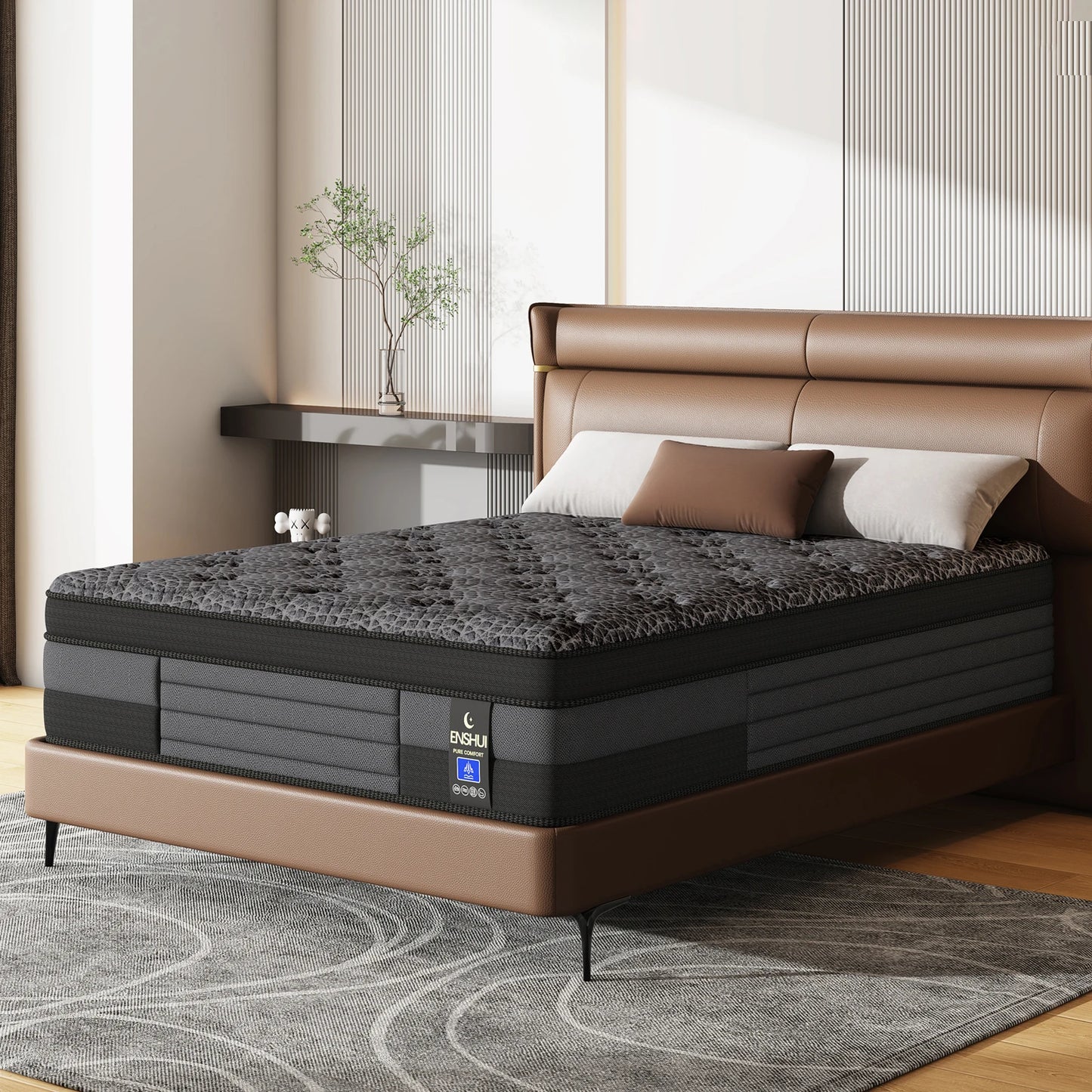 Hybrid Mattress For Back Pain Relief Breathable CertiPurUS