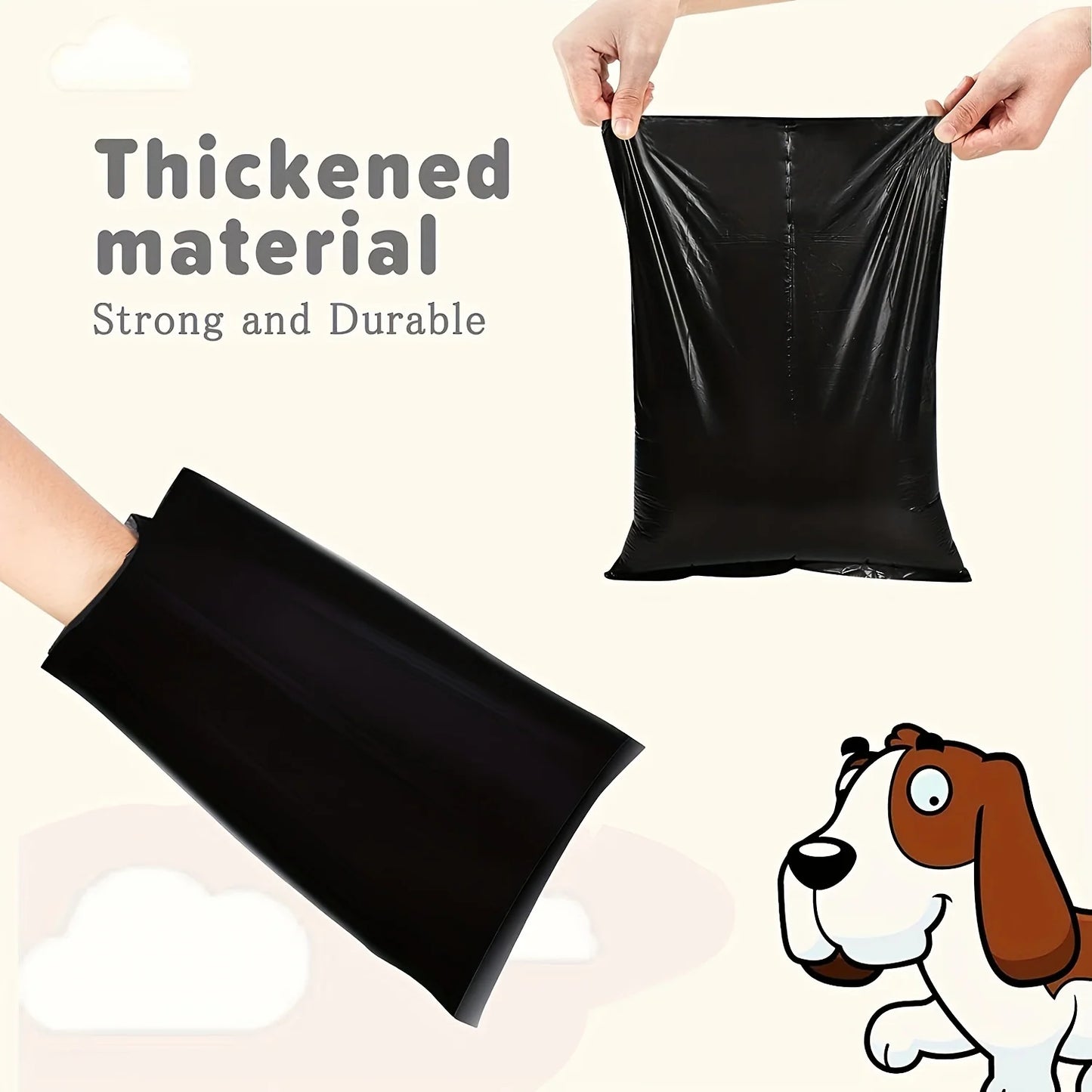 NONE Dog Poop Bags 300/1500 Pack Portable Leak Proof