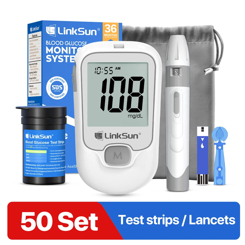 Linksun Blood Glucose Meter G4253 Complete Diabetes Testing Kit