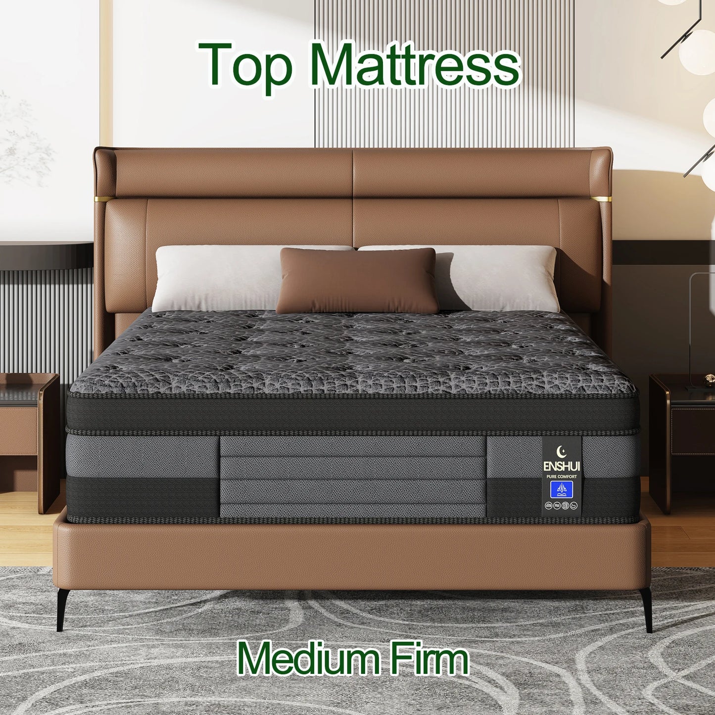 Hybrid Mattress For Back Pain Relief Breathable CertiPurUS