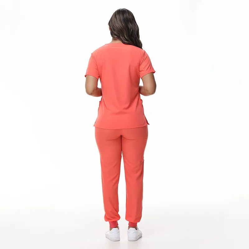 BAISITIMPLE Stretchy Medical Scrubs Uniform for Doctors and Nurses