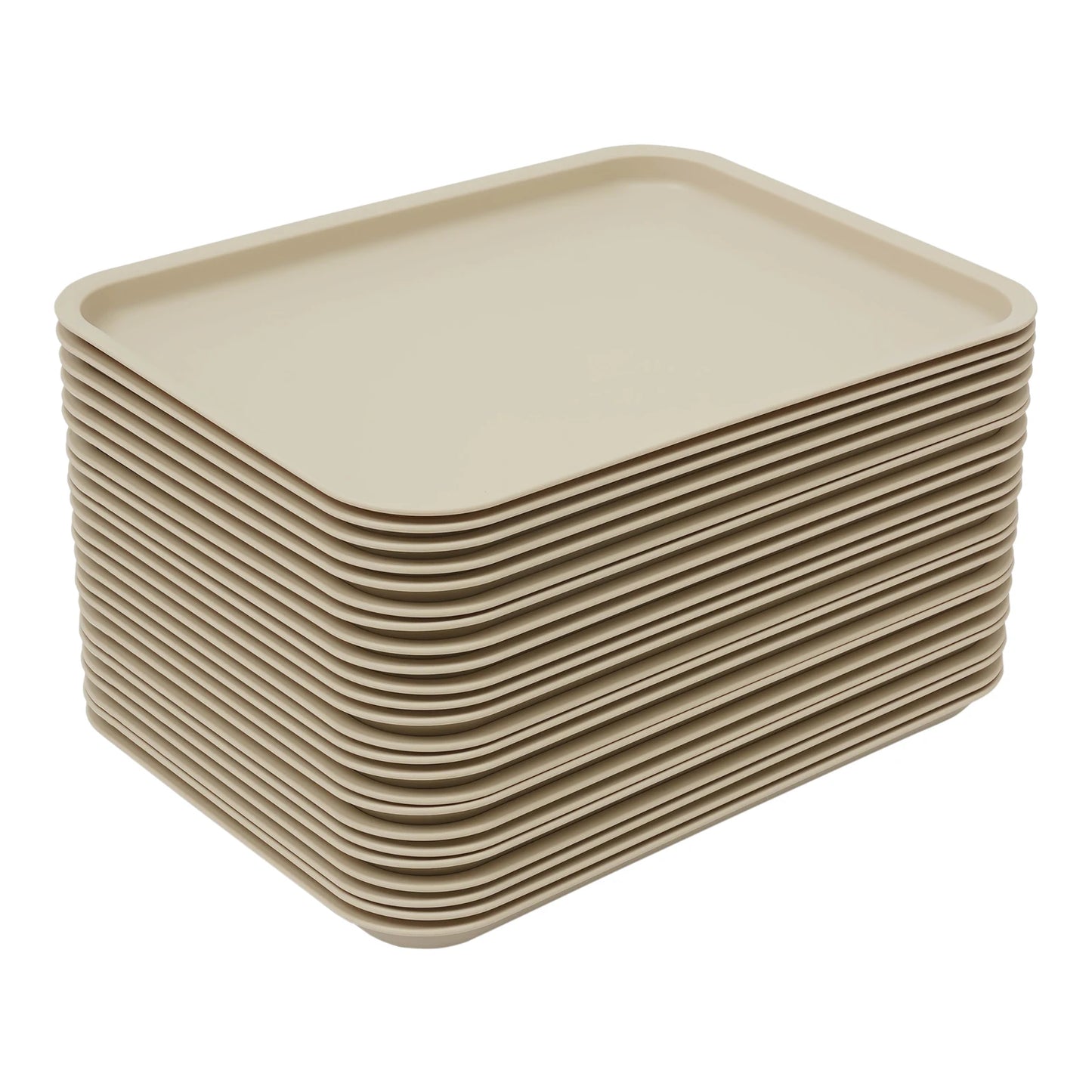 Bymaocar Rectangular Stackable Serving Trays 24 Pcs Food Service