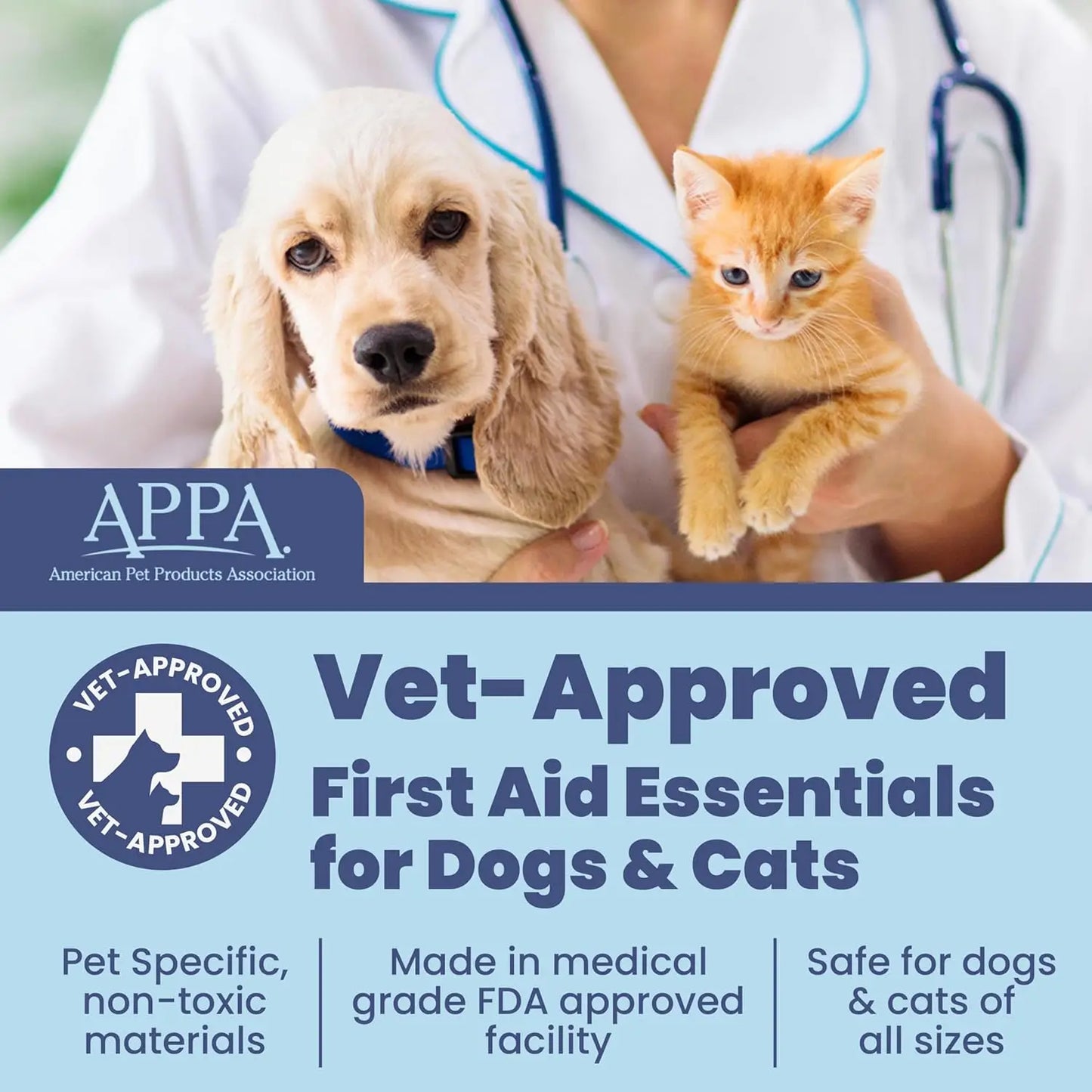 Vet Approved Pet First Aid Kit For Dogs And Cats
