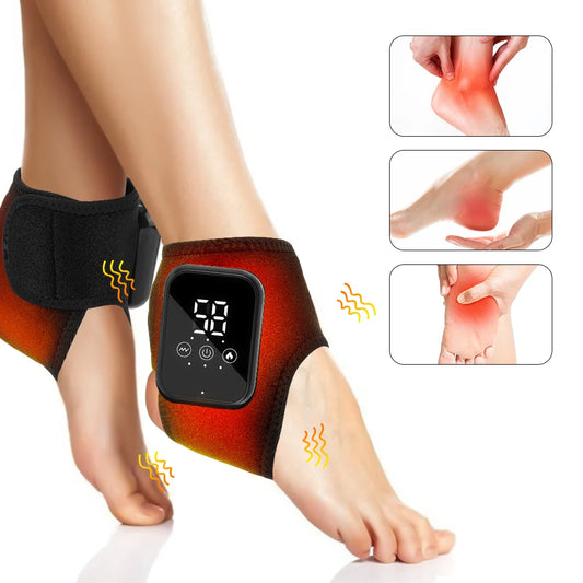 PASTSKY Electric Heating Ankle Massager With 3 Levels Hot Compress And Vibration