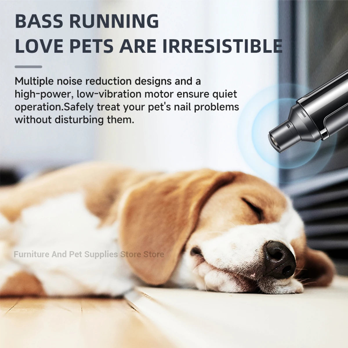 Electric Dog Nail Grinder USB Rechargeable Pet Nail Trimmers