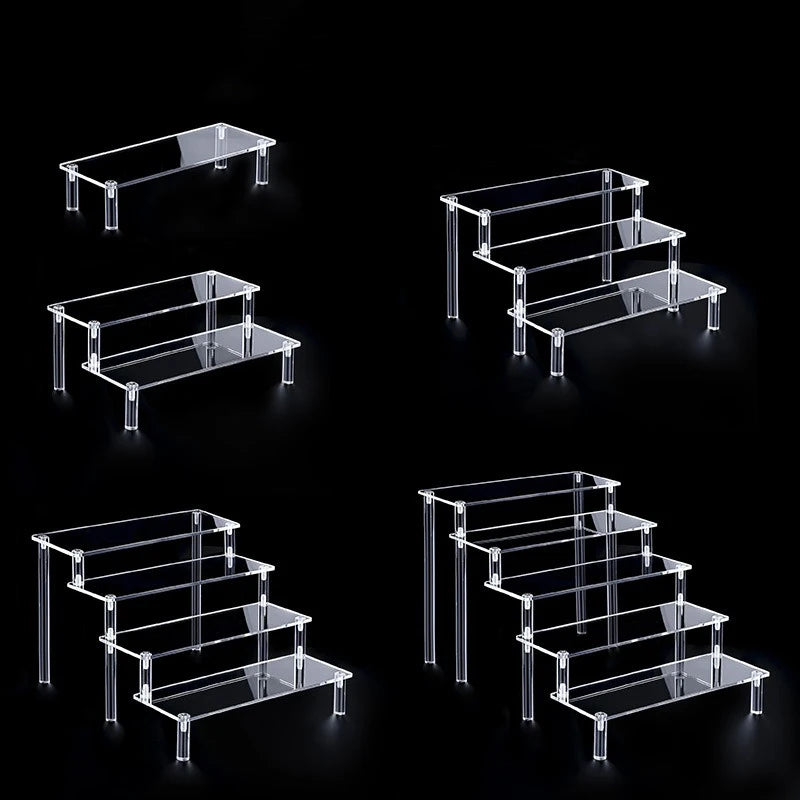 Acrylic Display Stand 1 to 5 Tier Makeup Organizer