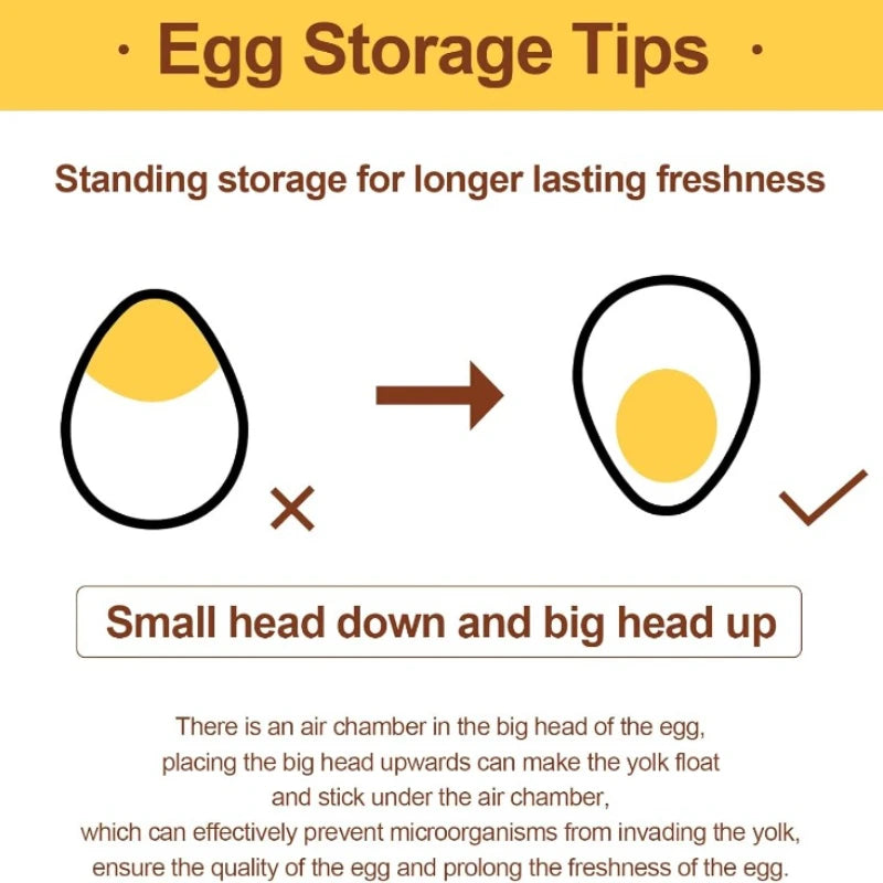 Egg Holder For Refrigerator 60 Egg Drawer Organizer 2 Layer