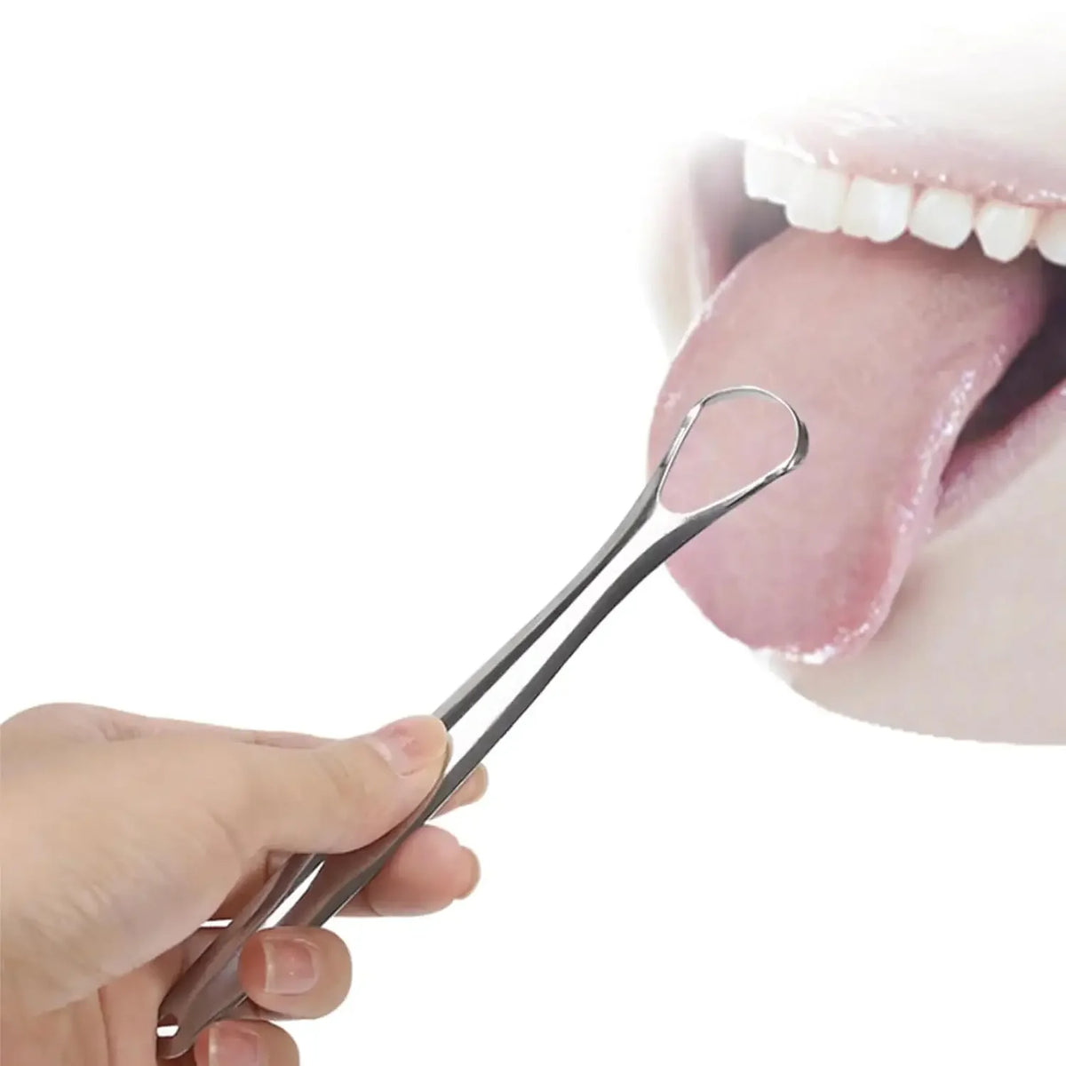 Portable Stainless Steel Tongue Scraper For Daily Oral Care