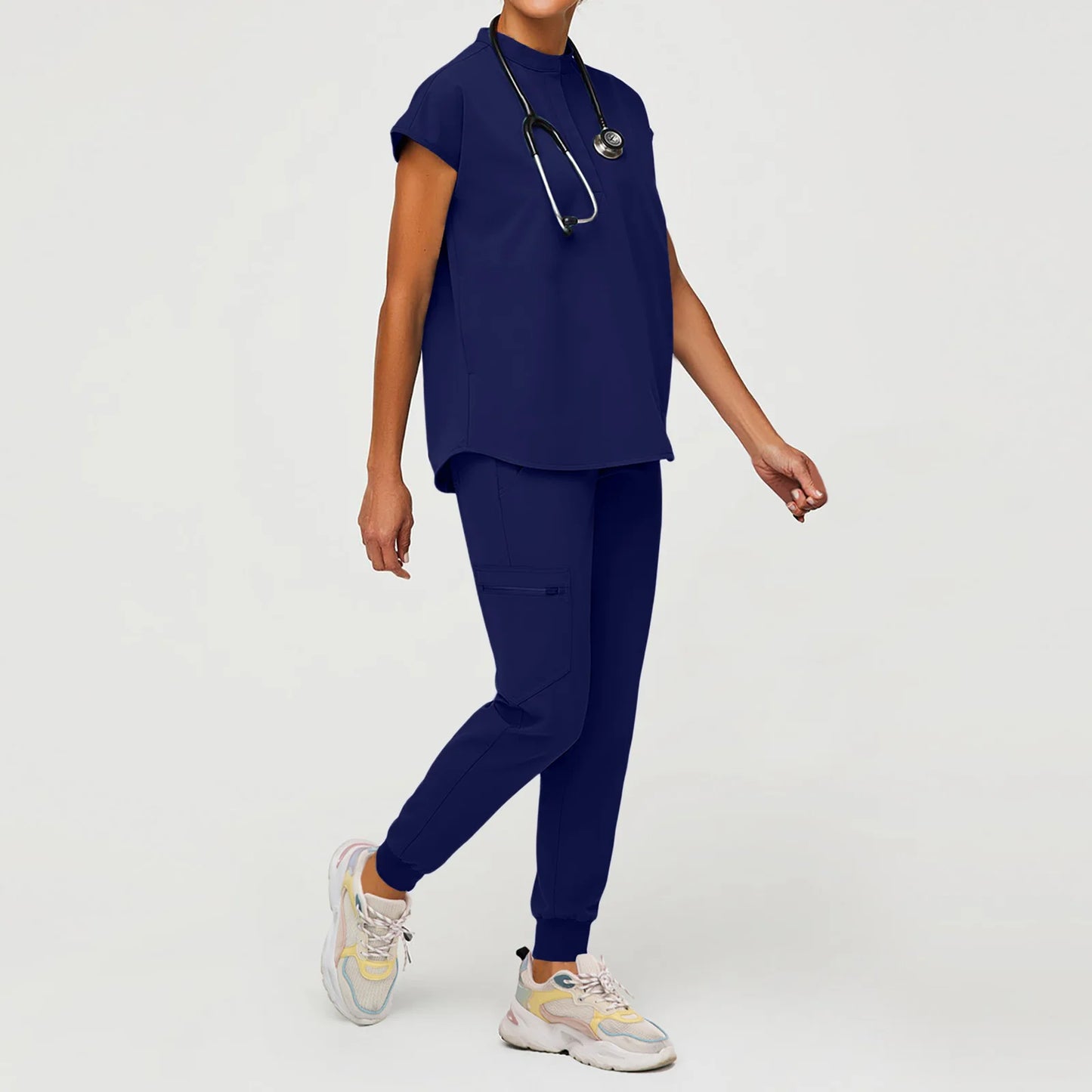 Breathable Durable Scrubs Set Top And Pants For Men