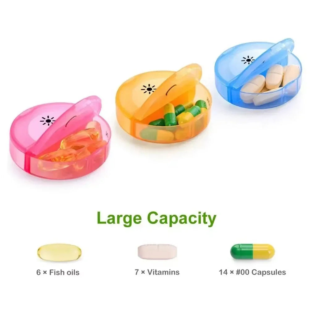 Weekly Pill Organizer 7-Day Box Portable Dispenser