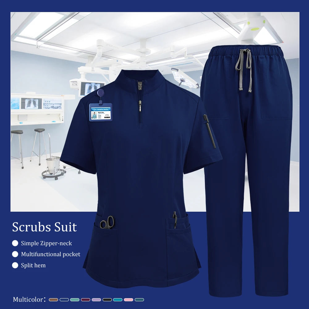 Rubucc Medical Scrubs Set for Women Unisex Nursing Uniforms
