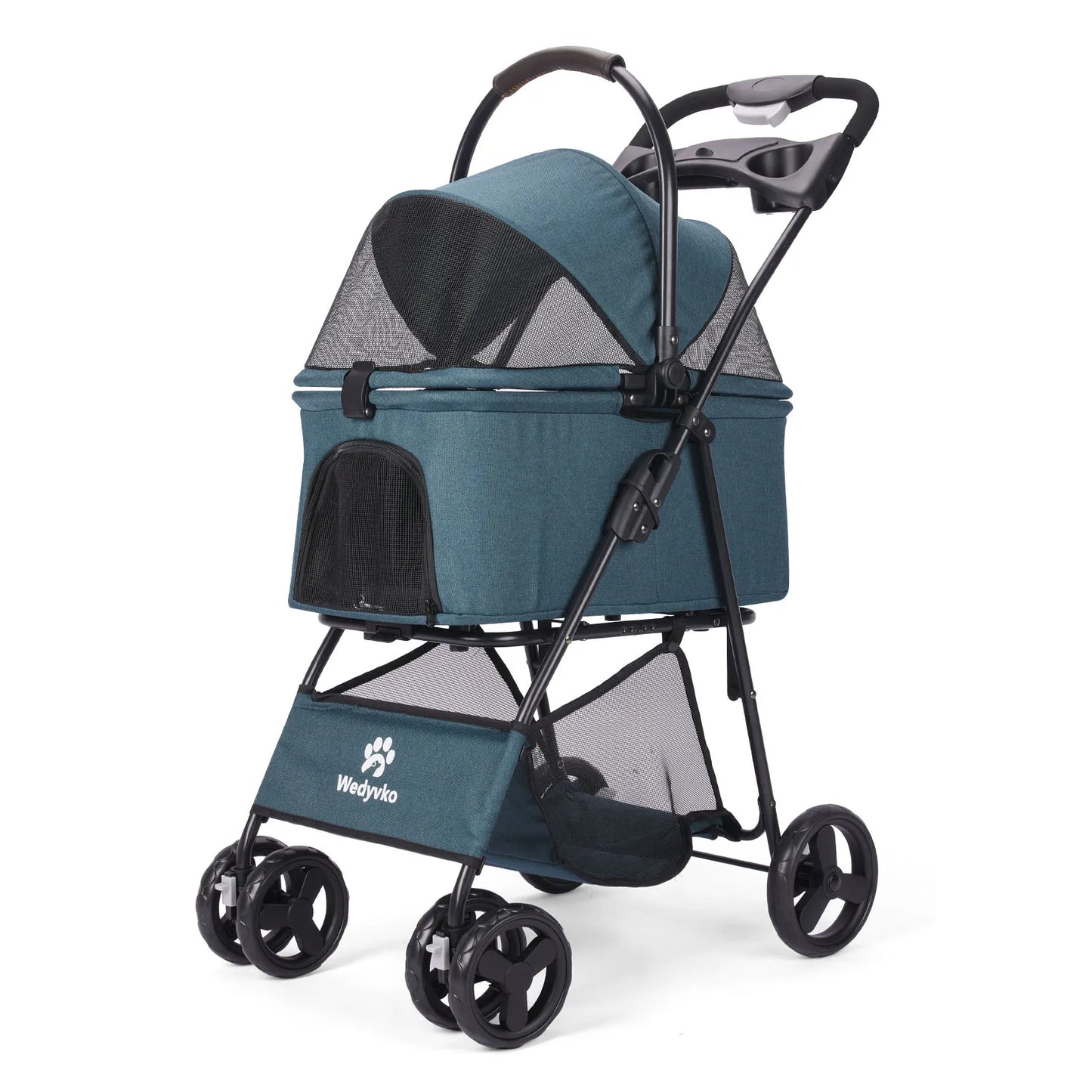 3 In 1 Pet Stroller With Removable Carrier All-Terrain Waterproof