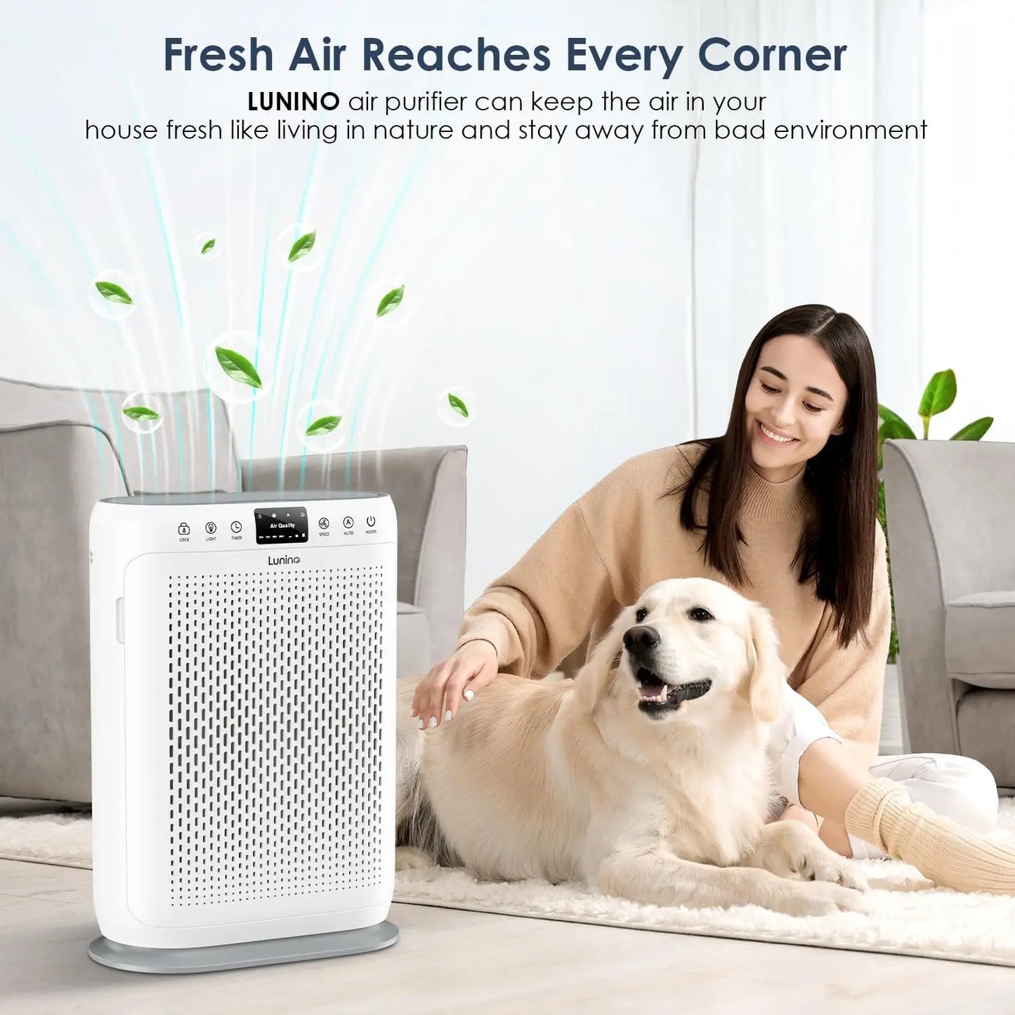 Air Purifier With H13 HEPA Filter Aromatherapy For Rooms