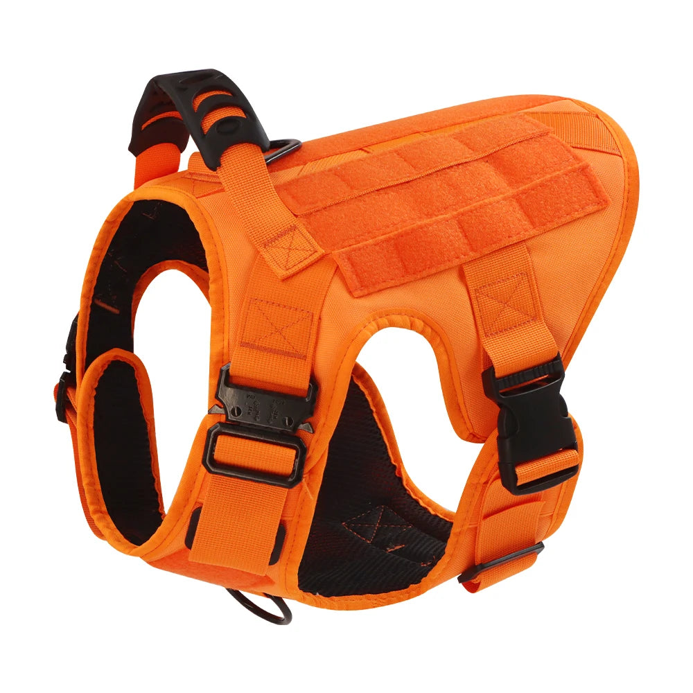 PETRAVEL Military Camouflage Dog Harness Adjustable Nylon Tactical Vest