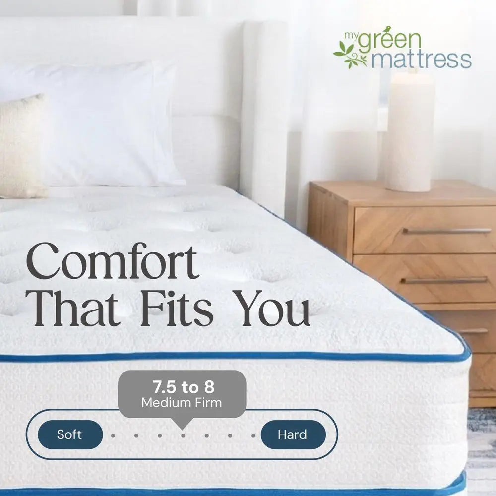 Organic Hybrid Latex Mattress With GOLS Latex And GOTS Cotton Wool 7 Zone