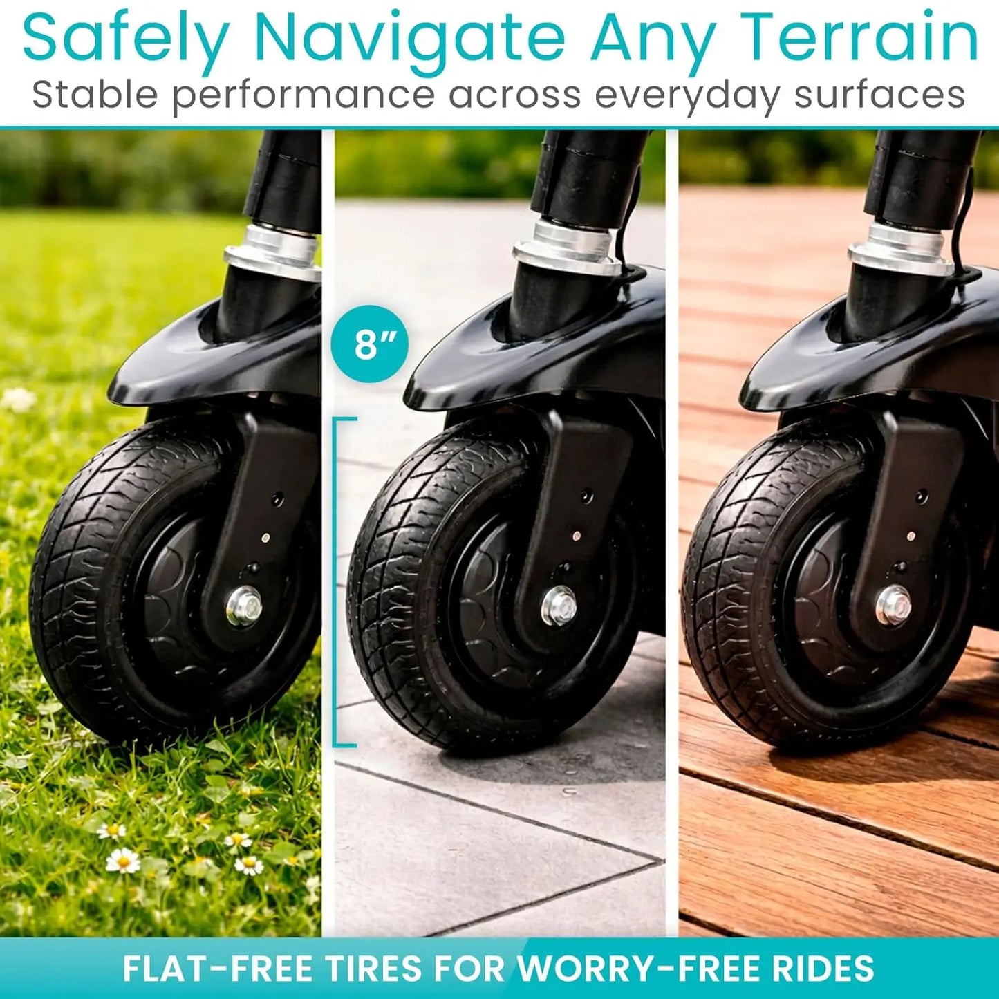 3 Wheel Mobility Scooter Electric Powered Folding Compact for Adults