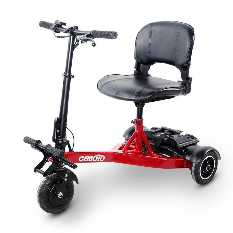 Three Wheel Aluminum Foldable Scooter With Lithium Battery For Elderly